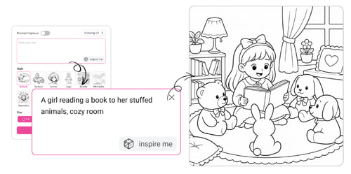 Text to Coloring Page