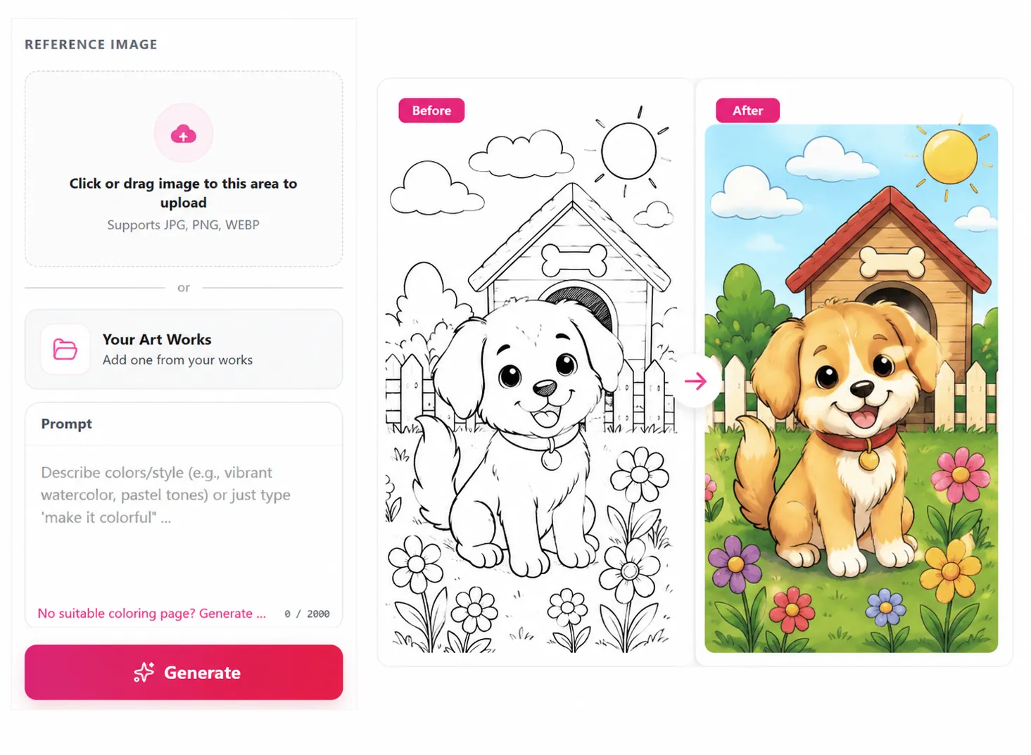 Illustration of Colorize Your Coloring Page