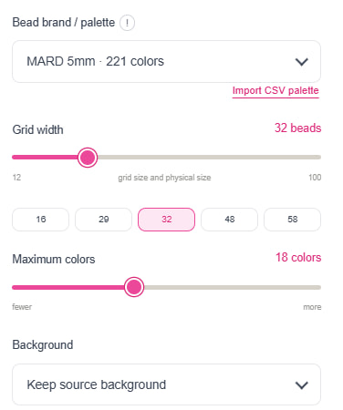 2. Defina grade, paleta e cores