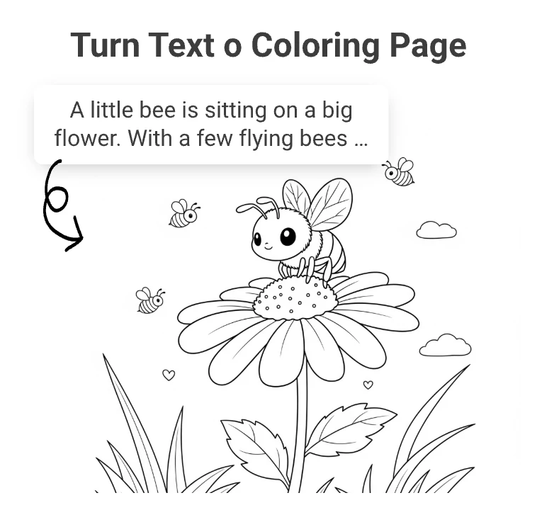 Texto para Página para Colorir