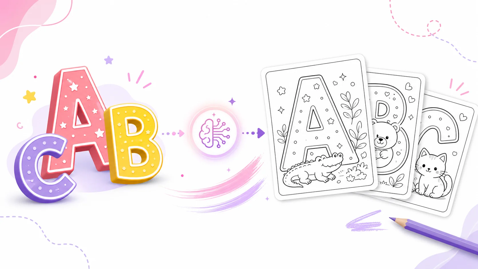 Create Bubble Letter Coloring Pages Online